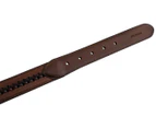 Tommy Hilfiger Men's Double-Stitch Braided Leather Belt - Brown