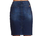 Jeanswest Women's Giana Curve Embracer Authentic Denim Skirt - Bright Wash