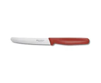 Victorinox Steak & Tomato Knife 11cm Round Tip Wavy Edge Classic Red