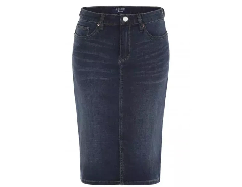 Jeanswest Women's Rosalie Authentic Denim Skirt - Dark Wash