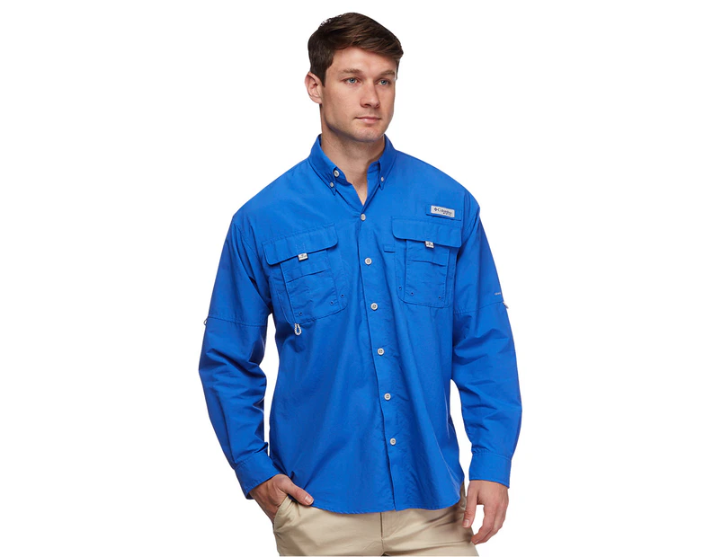 Columbia Men's Long Sleeve Bahama Shirt - Vivid Blue