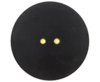 3 x Grays Double Yellow Dot Squash Ball - Black