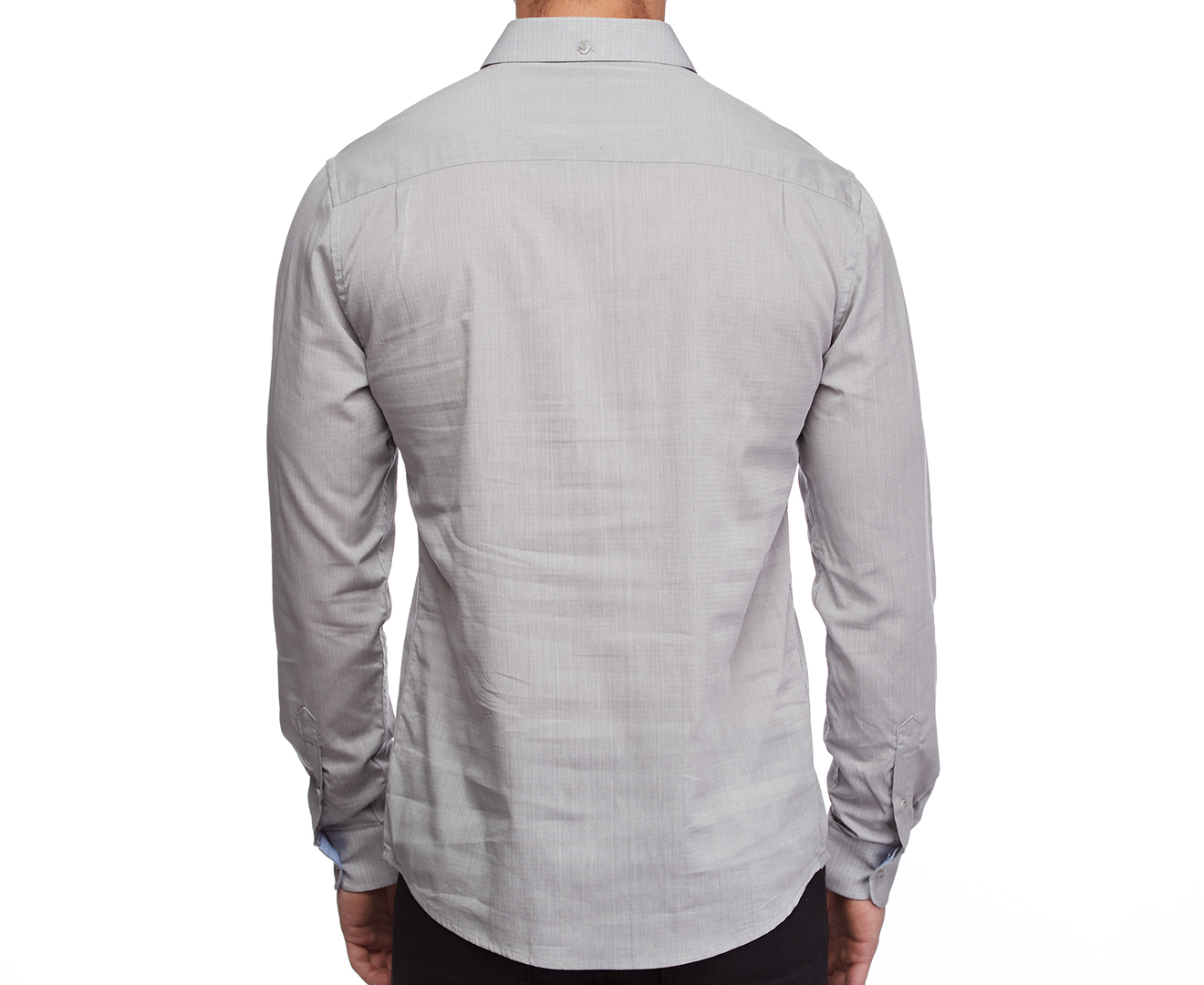 Jeanswest Men's Long Sleeve Kingsley Premium Dobby Shirt - Alloy Multi ...