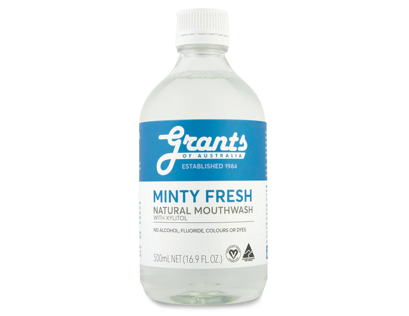 Grants Natural Mouthwash Minty Fresh 500mL