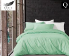 Gioia Casa 400TC 100% Cotton Queen Bed Quilt Cover Set - Green