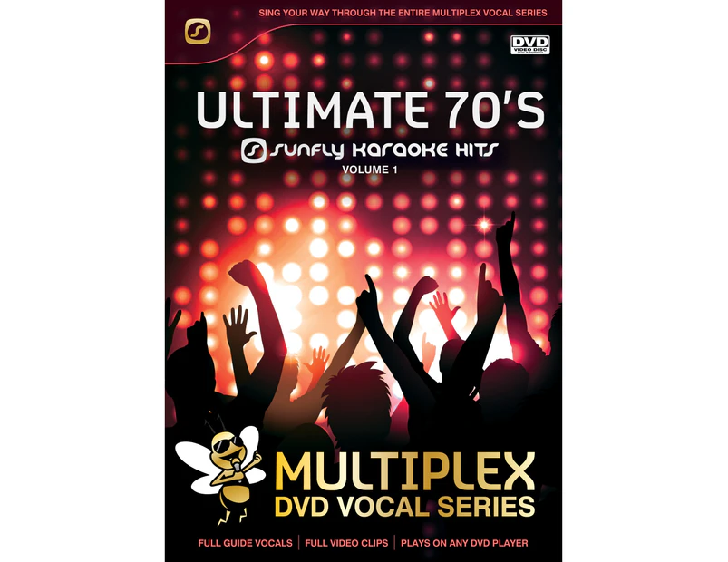Ultimate 70's Vol 1 - Sunfly Karaoke DVD with Multiplex (Vocal On/Off)