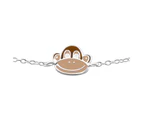 Children'S Silver Monkey Bracelet