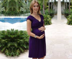 Goosebumps Clothing Women's Rose Maternity / Nursing Dress - Purple