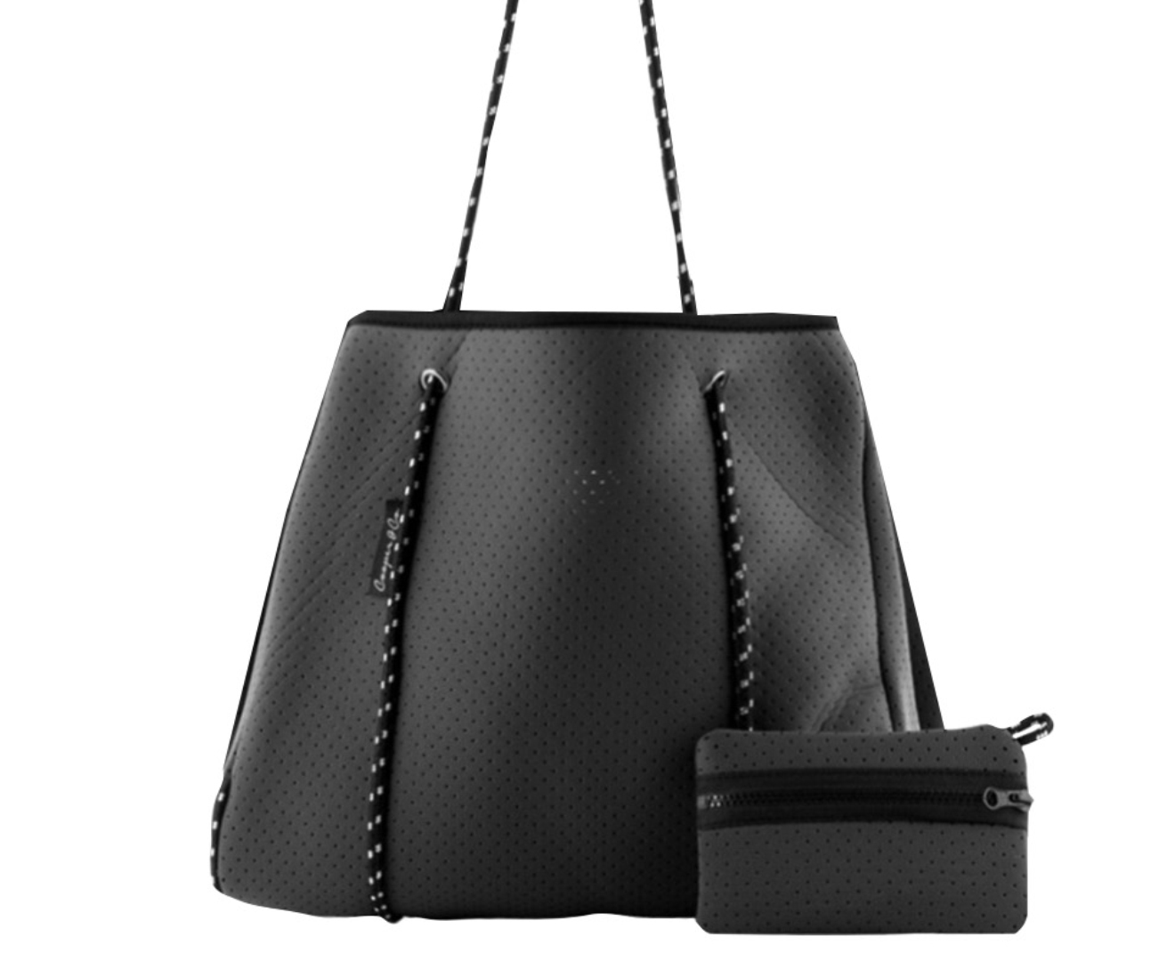 Luxe punched neoprene hot sale tote bag