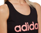 Adidas Women's Essentials Linear Slim Tank - Black