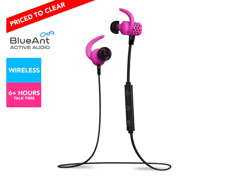 BlueAnt Pump Mini Wireless HD Audio Sportbuds - Pink