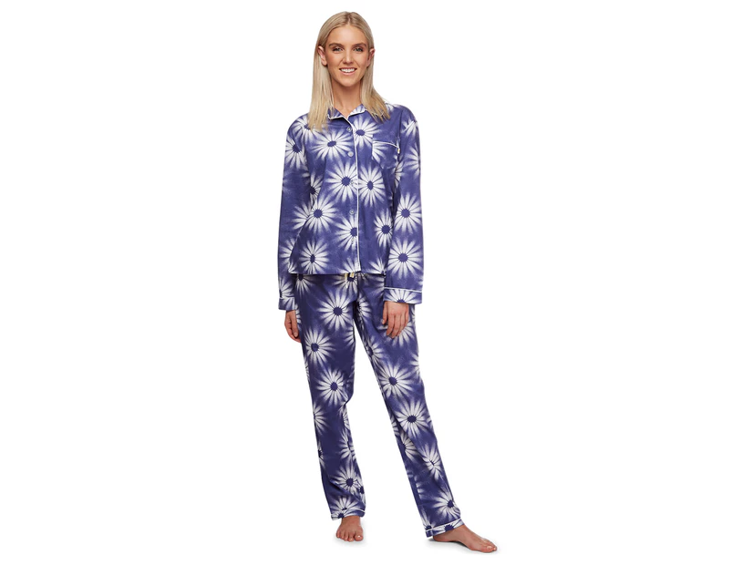 Chalmers Women's Amelie 2-Piece Pyjama Set - Navy Big Flower
