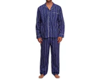 Chalmers Men's Kristofferson 2-Piece Pyjama Set - Navy Coffee Stripe