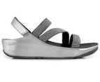 FitFlop Women's Crystall Z-Strap Sandal - Pewter