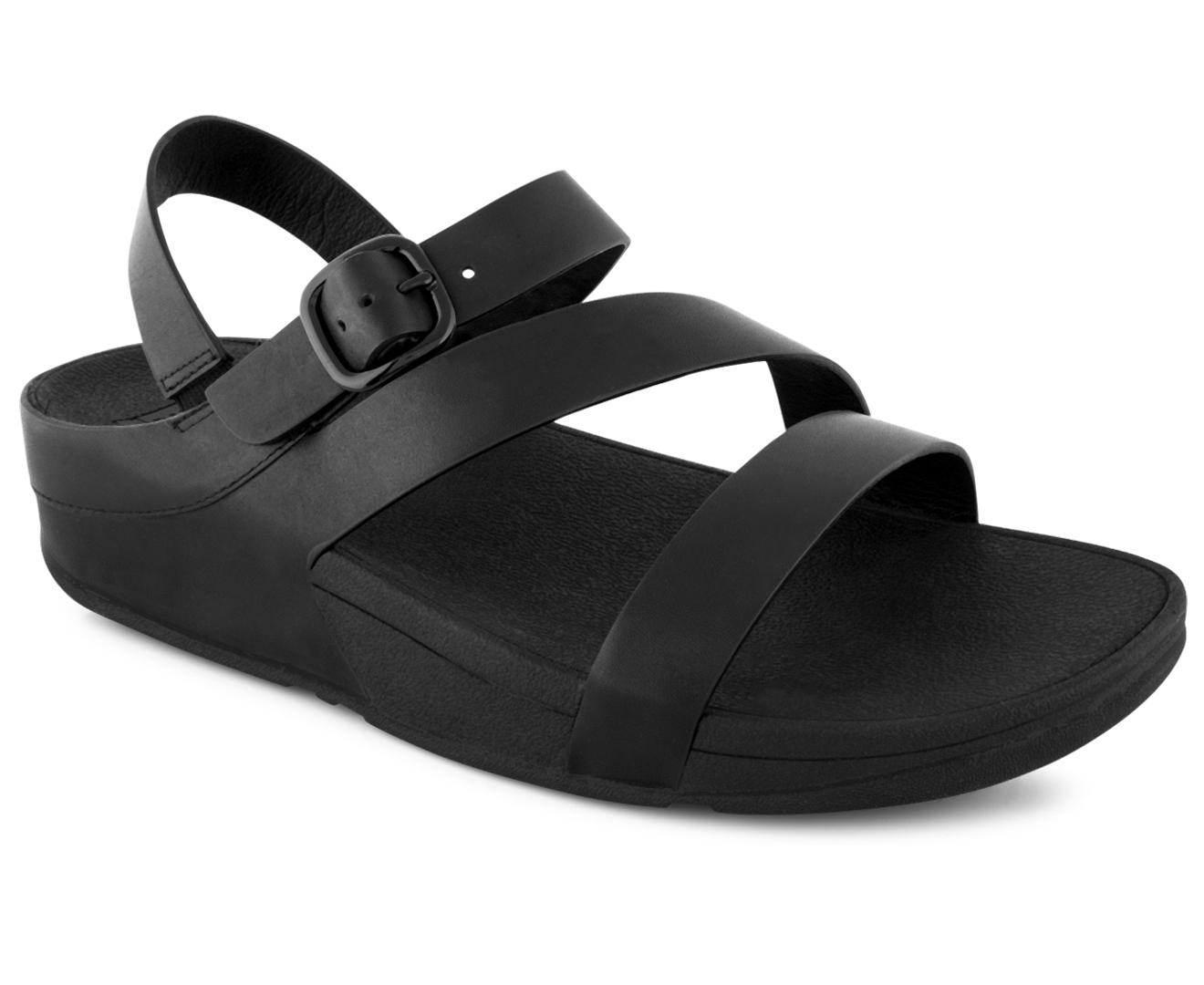 Fitflop Women's The Skinny Z-Cross Sandal - All Black | Catch.co.nz