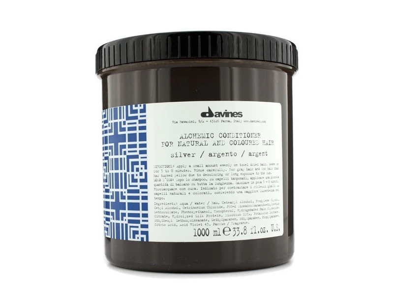 Davines Alchemic Conditioner Silver (For Natural & Coloured Hair) 1000ml/33.8oz