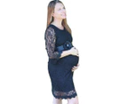 Goosebumps Clothing Women's JoJo Maternity Lace Dress - Black