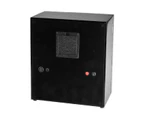Luxury Watch Winder ebony w/ brown leather Led control executive series