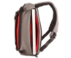 Crumpler Dry Red No.5 Compact Laptop Backpack - Grey/Rust Red