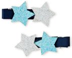 Glitter Star Clips 2-Pack - Blue/Multi