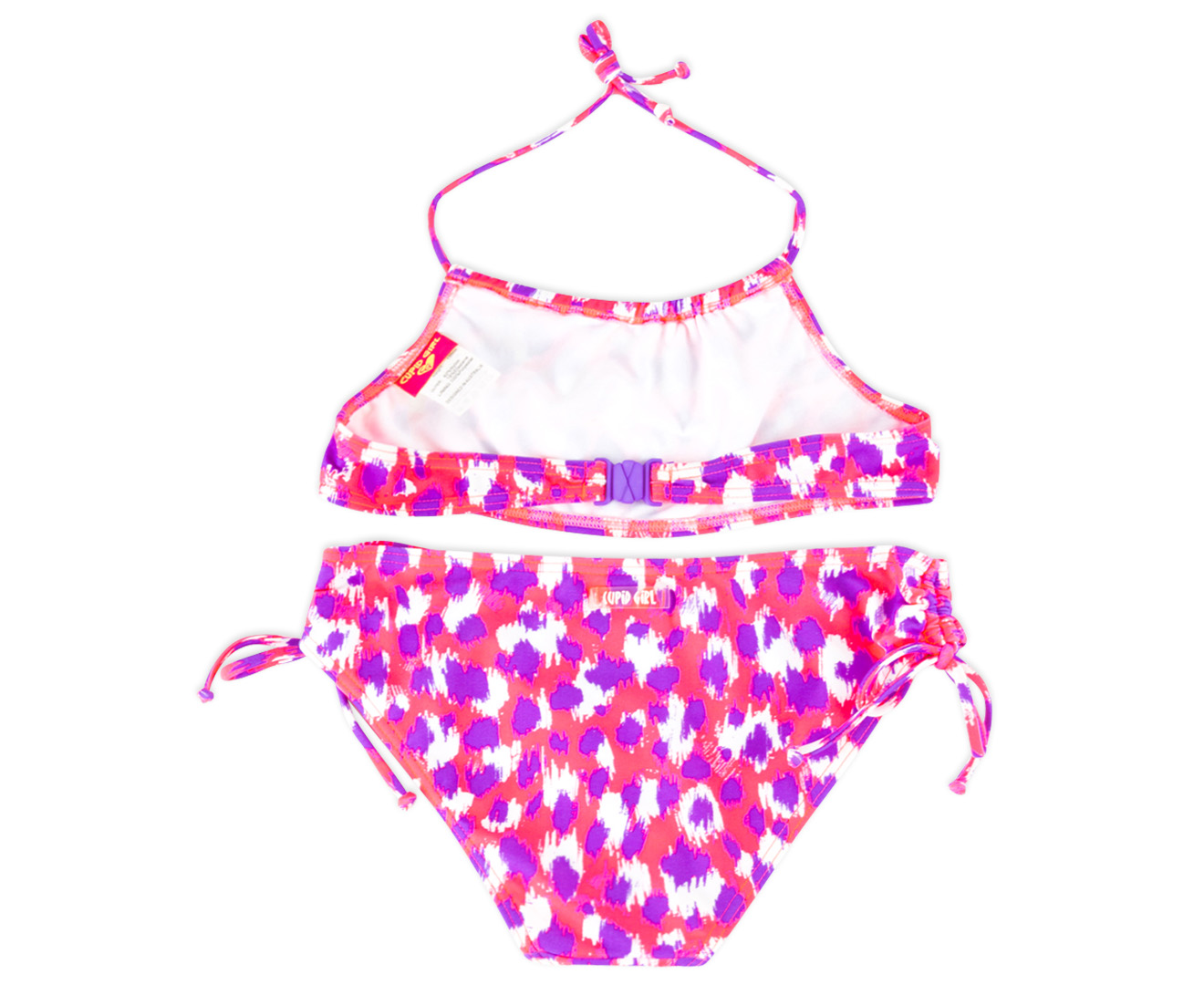 Cupid Girl Frill Bikini Set - Fluro Coral | Catch.com.au