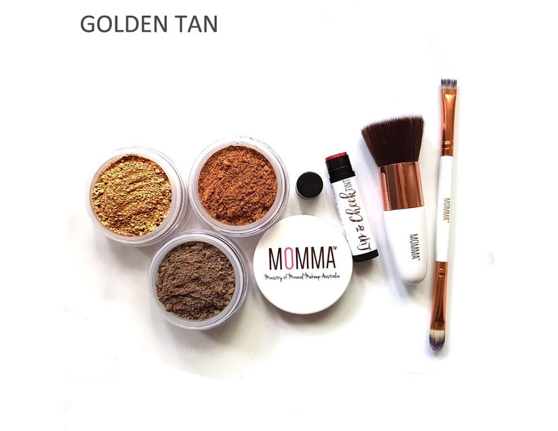 MOMMA Golden Tan Pure Minerals Makeup Kit
