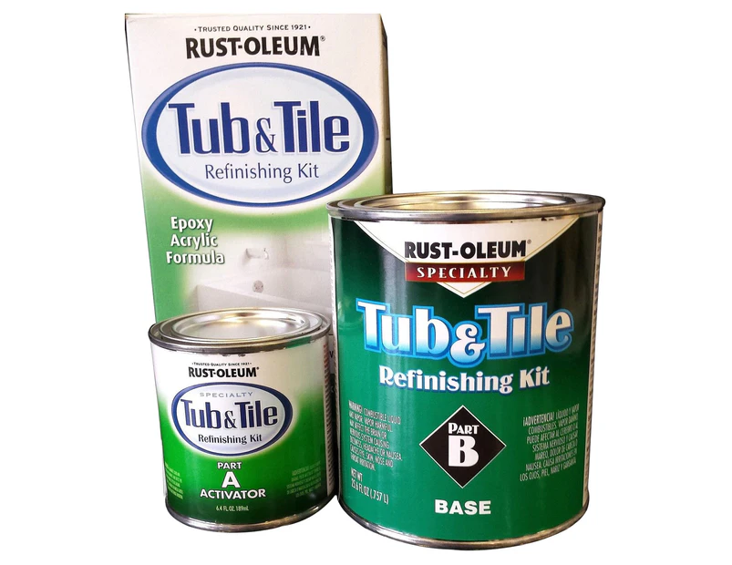 Rustoleum tub & tile white refinishing paint kit