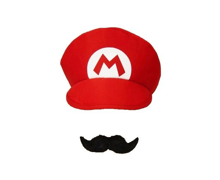 Super Mario Bros Mario Cap Costume Hat