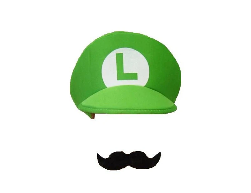 Super Mario Bros Luigi Cap Costume Hat