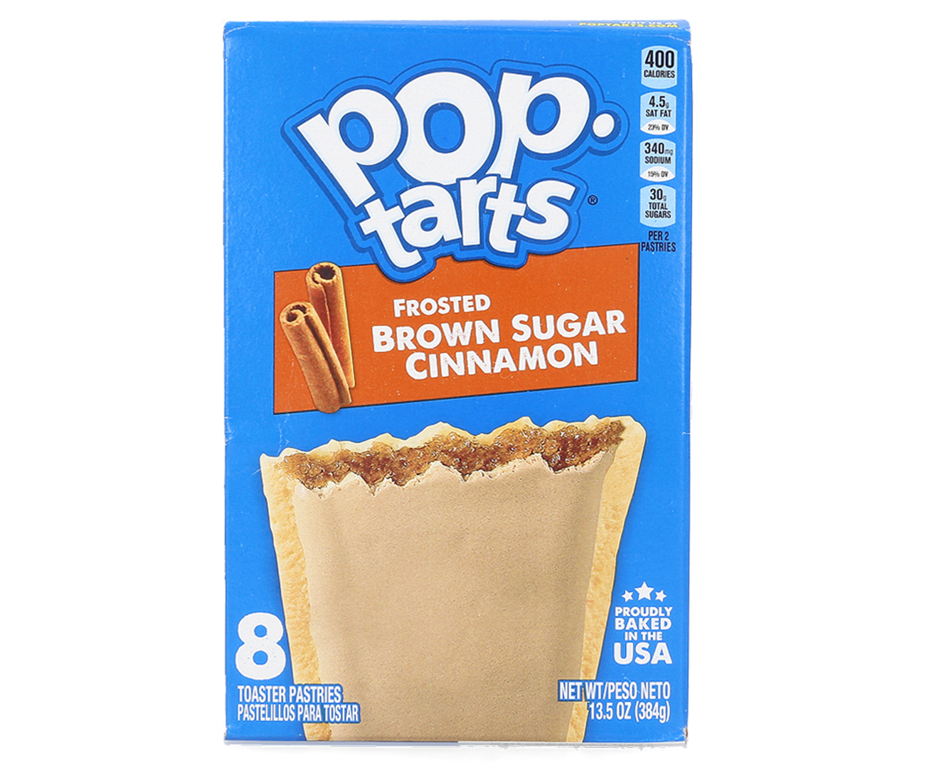 2 X Kellogg S Pop Tarts Frosted Brown Sugar Cinnamon 397g Au