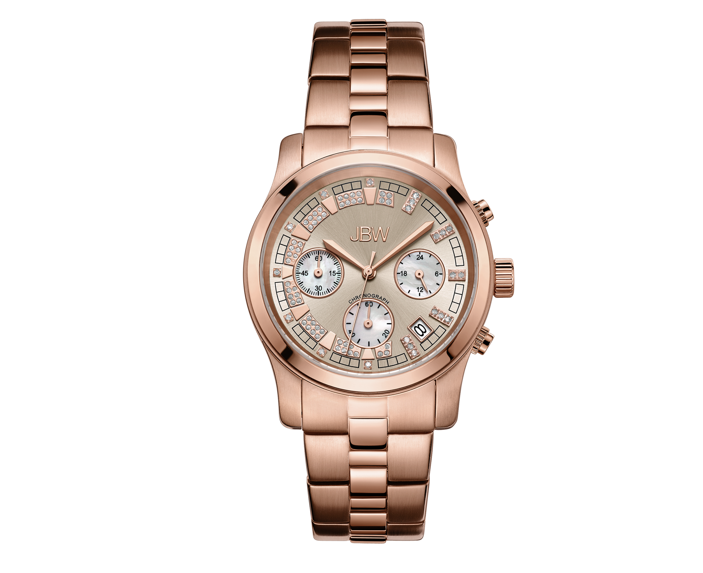 JBW Women 18K Rose Gold-Plated Stainless Steel Watch JB-6217-L | Catch ...