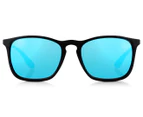Ray-Ban Chris 0RB4187 Sunglasses - Black/Blue Mirror