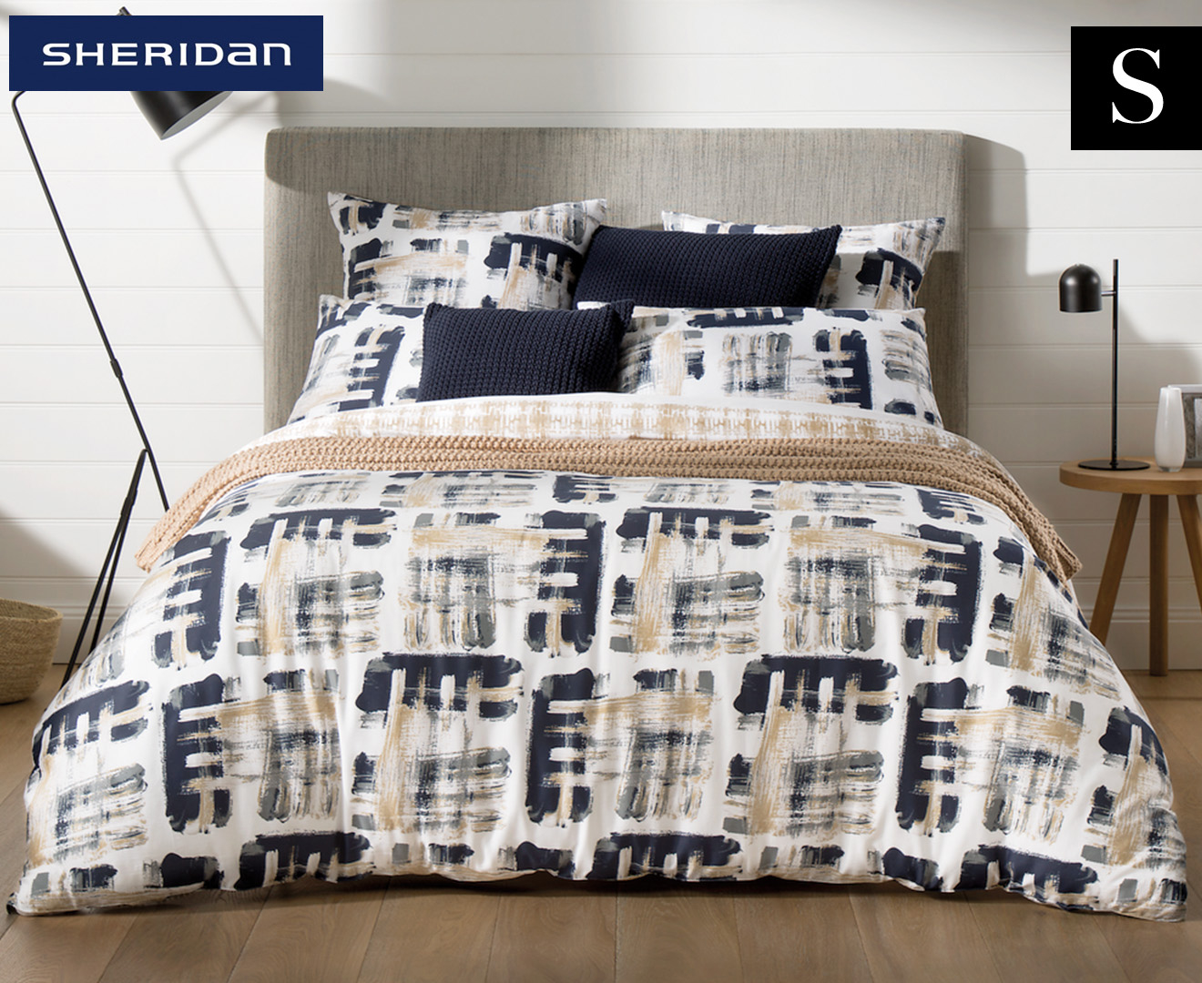 Sheridan Lior Single Bed Quilt Cover Set - Dune | Catch.co.nz