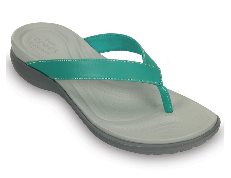 Crocs Women's Capri V Flip Sandal - Teal