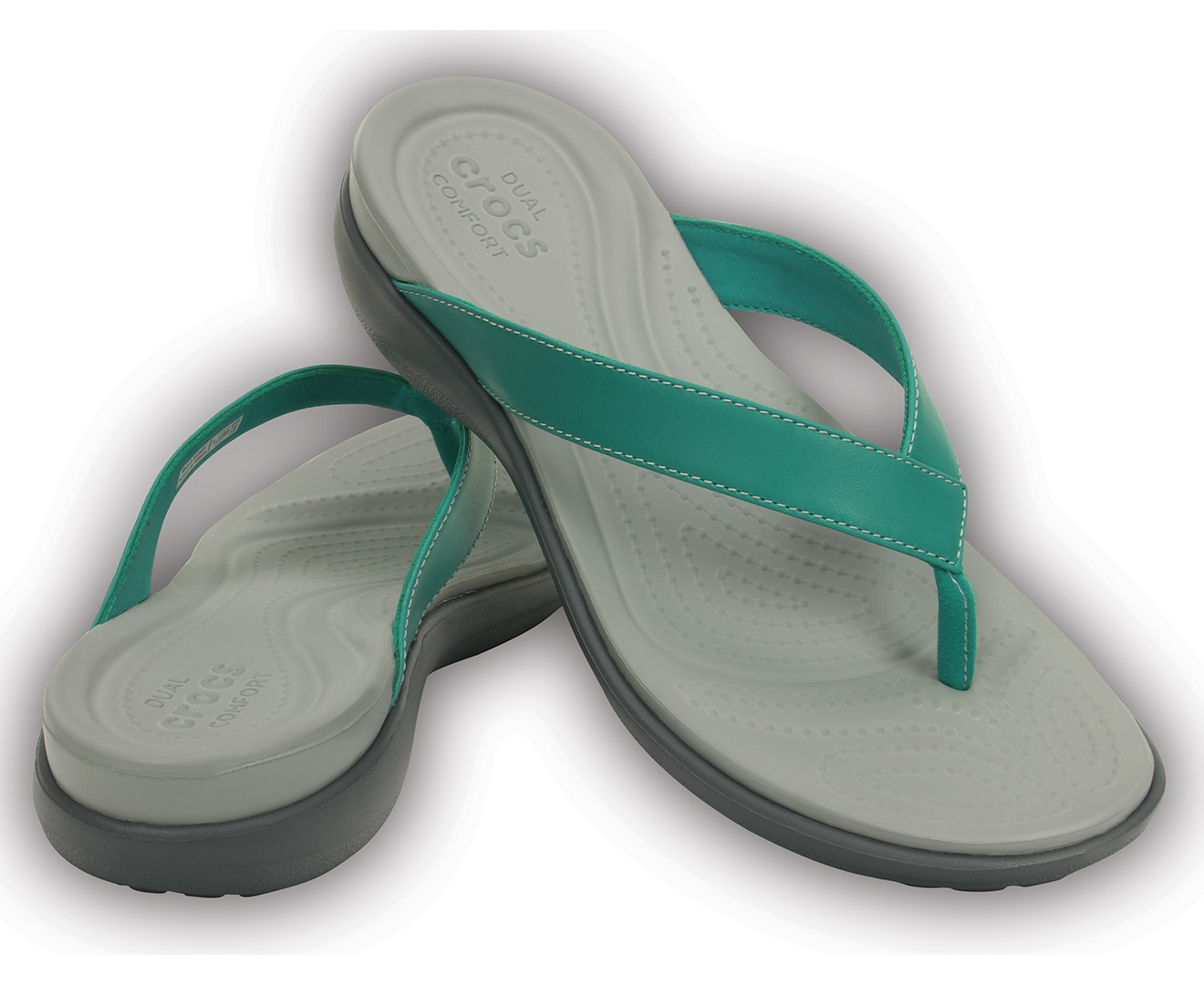 Crocs Women's Capri V Flip Sandal - Teal 
