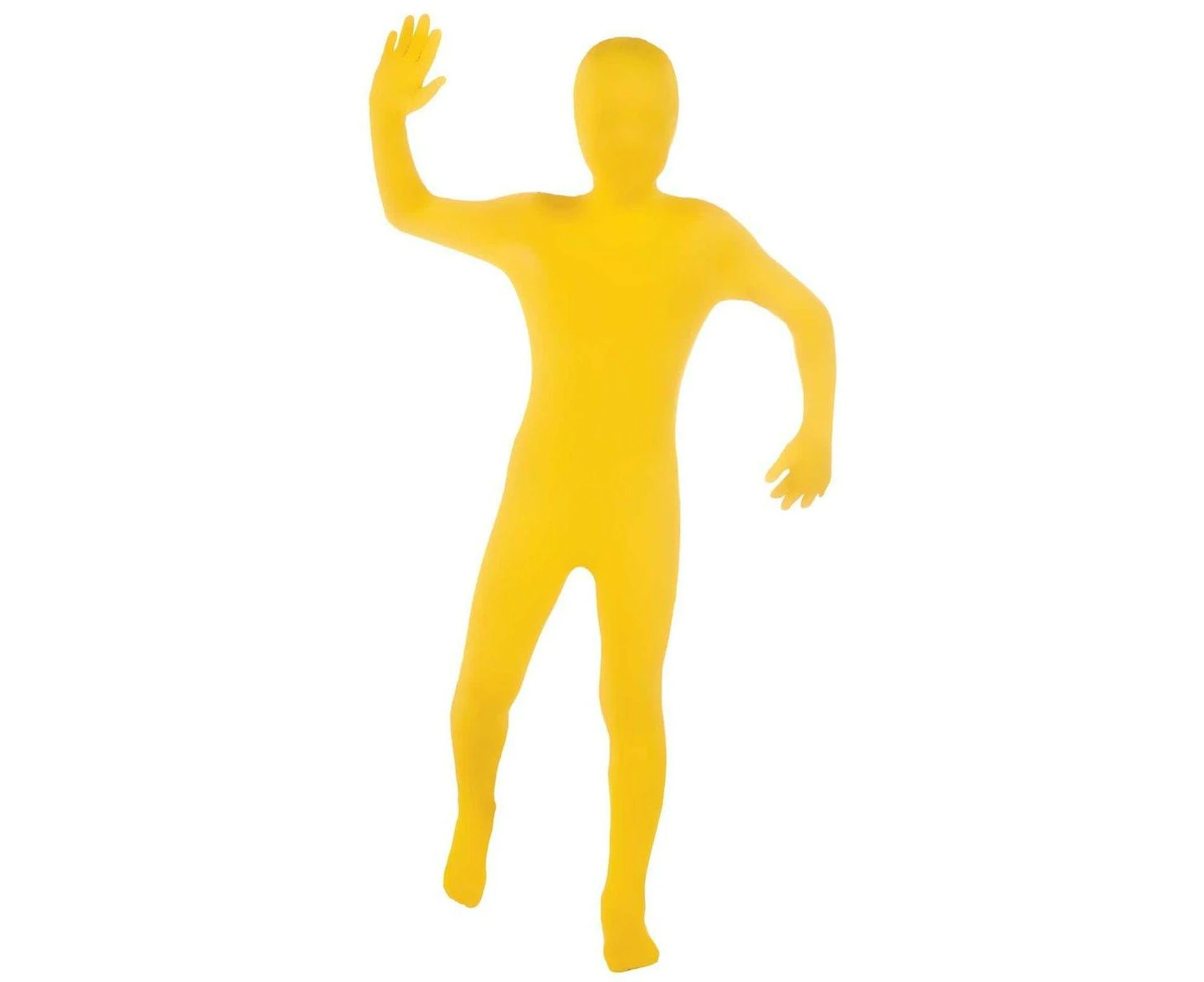 I'm Invisible Costume Stretch Body Suit Yellow Child Costume