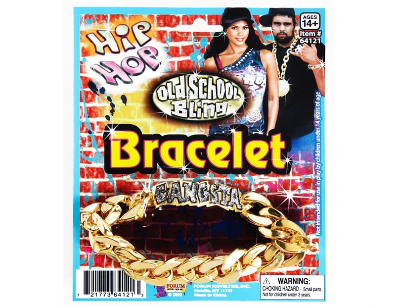 Hip Hop Rapper Gangsta ID Bracelet Costume Jewelry Accessory