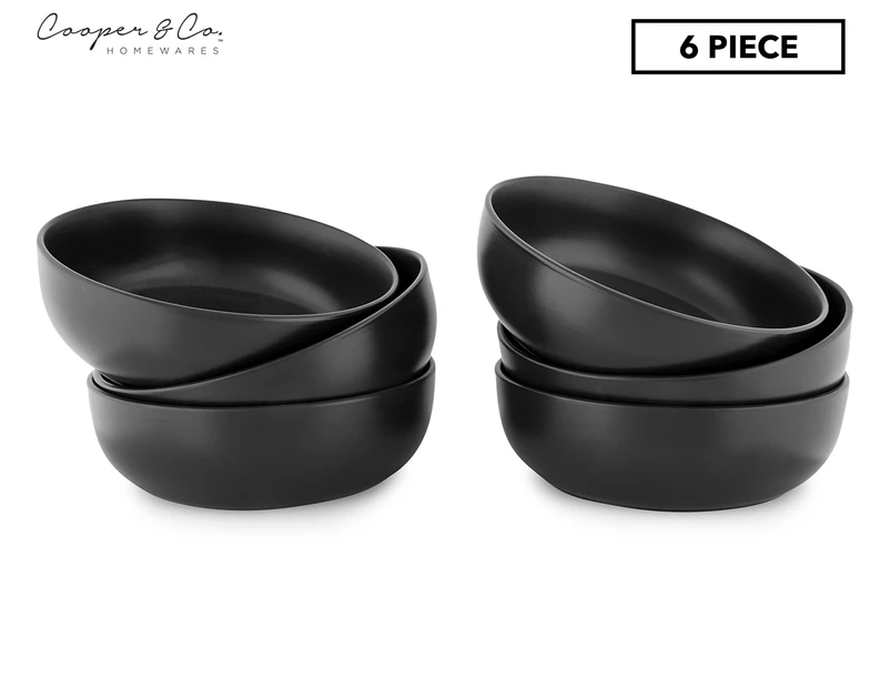 Cooper & Co. Simplicity 6-Piece Bowl Set - Black