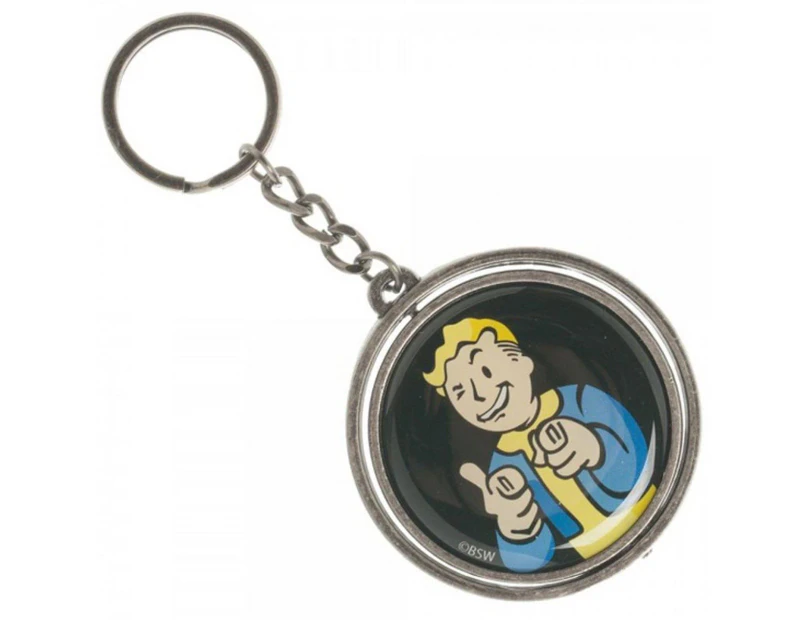Fallout 4 Nuka Cola/Vault Boy Spinner Keychain