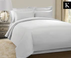 Jenny Mclean La Via King Bed Quilt Cover Set - White