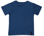 Unit Boys' Moto Loco Tee / T-Shirt / Tshirt - Vintage Blue