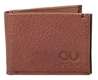 AU Fashion Billford Light Brown Texture Leather Wallet 1