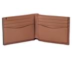 AU Fashion Billford Light Brown Texture Leather Wallet 2