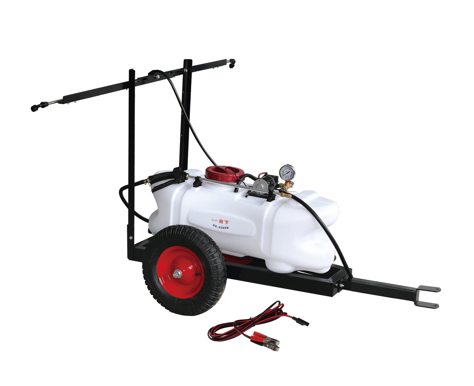 12v 60l Atv Garden Tank Trailer Weed Sprayer