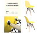Timber Kids Play Table and Chairs 3PCS Package -1 x White Table 2 x Pink Yellow Chairs