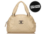 Pre-Loved Chanel Leather Handbag 7GCHHB006 - Brown/Beige