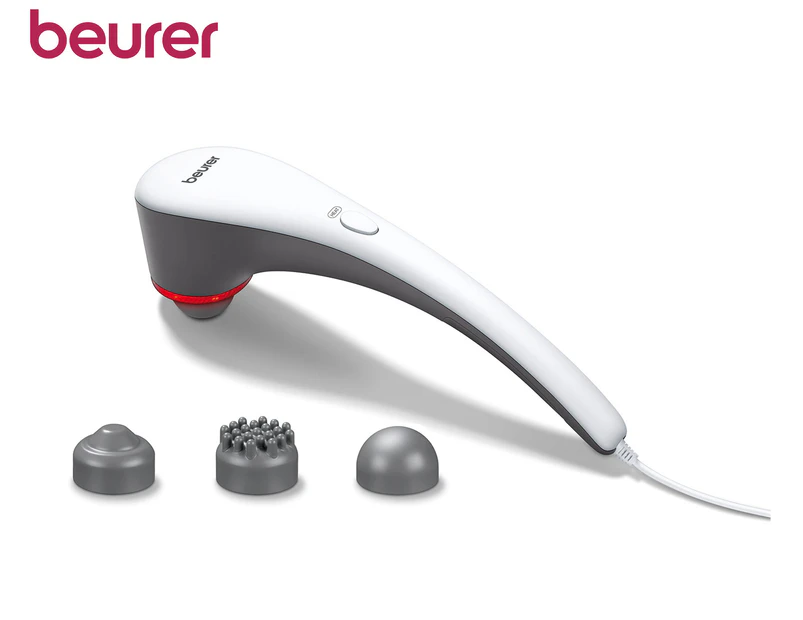 Beurer MG55 Infrared Handheld Body Massager w/ 3 Attachments - White