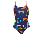 Arena Women's Odense Light Drop One Piece - Navy/Multi