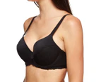 Berlei The Sensation Full Busted Lace Underwire Contour Bra - Black