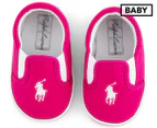 Polo Ralph Lauren Baby Layette Balmont Slip-On Shoe - Active Pink